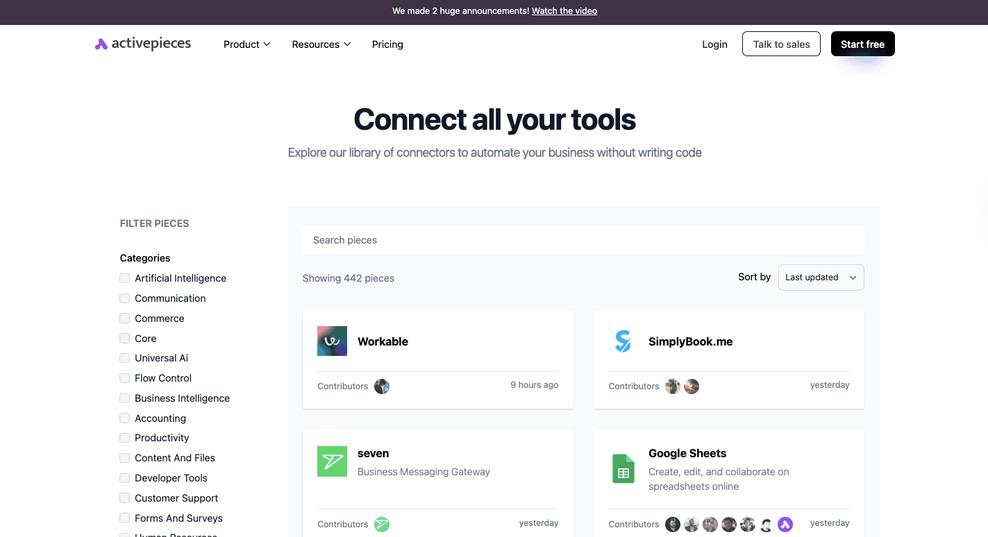 442 integrations