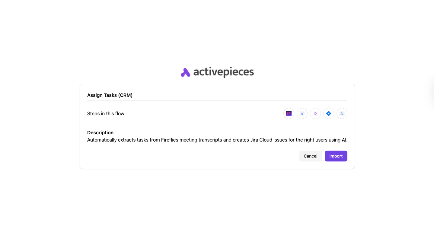 Activepieces assign tasks CRM