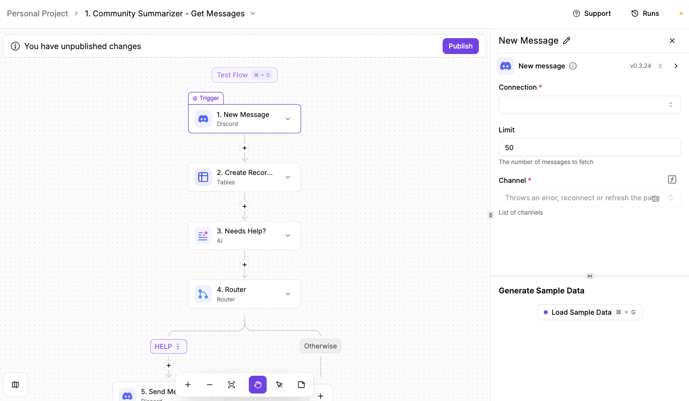 Community summarizer with Activepieces