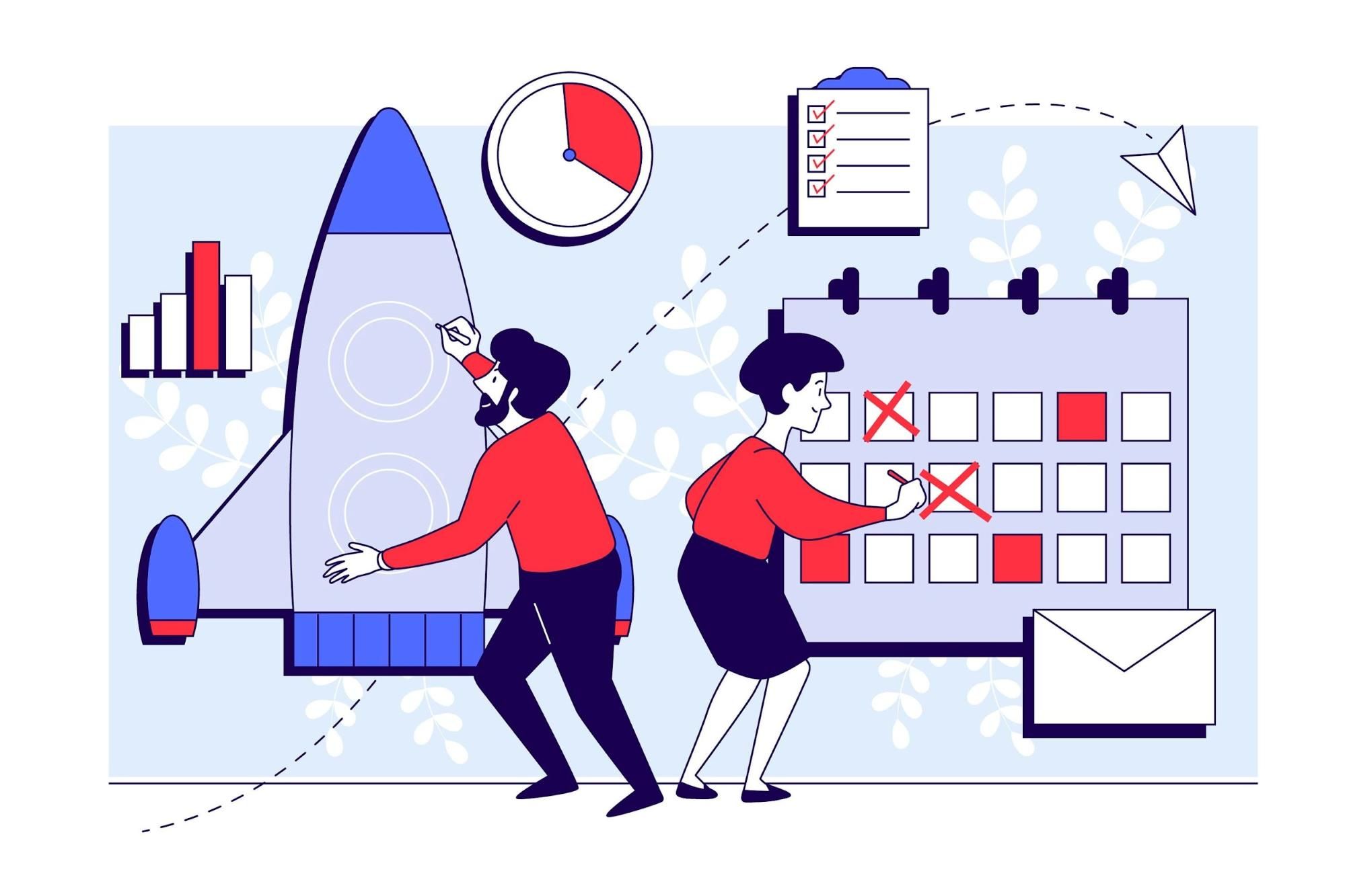 Illustration of project management automation