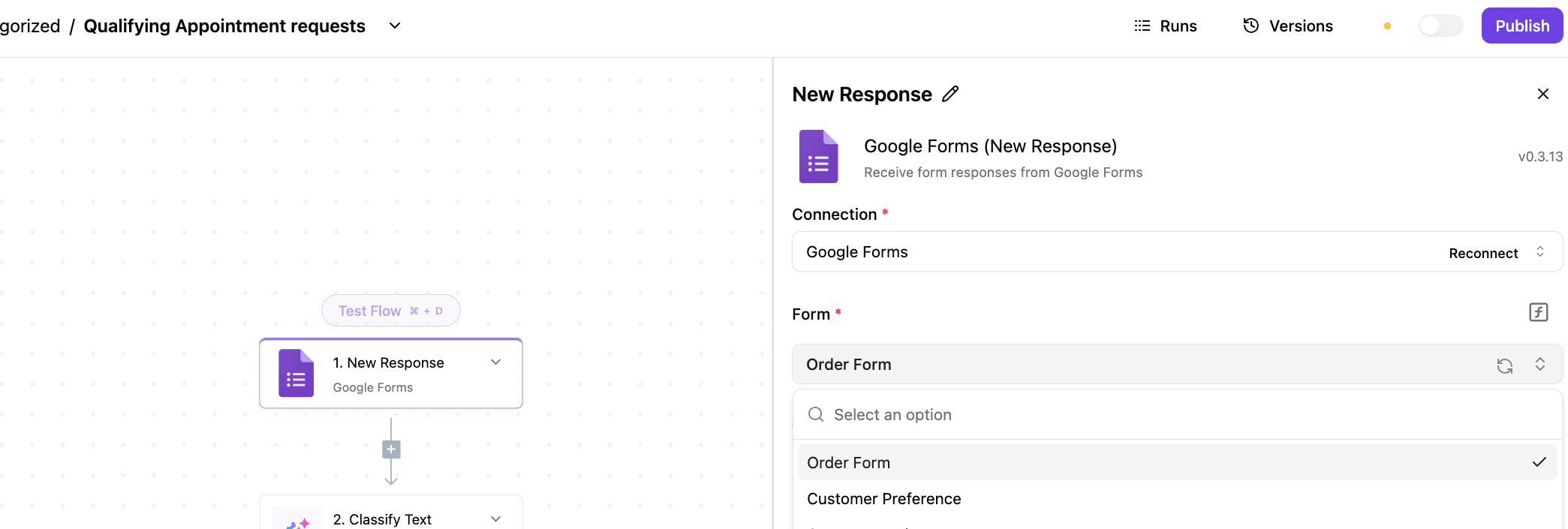 **Qualifying Appointment Requests Automation**