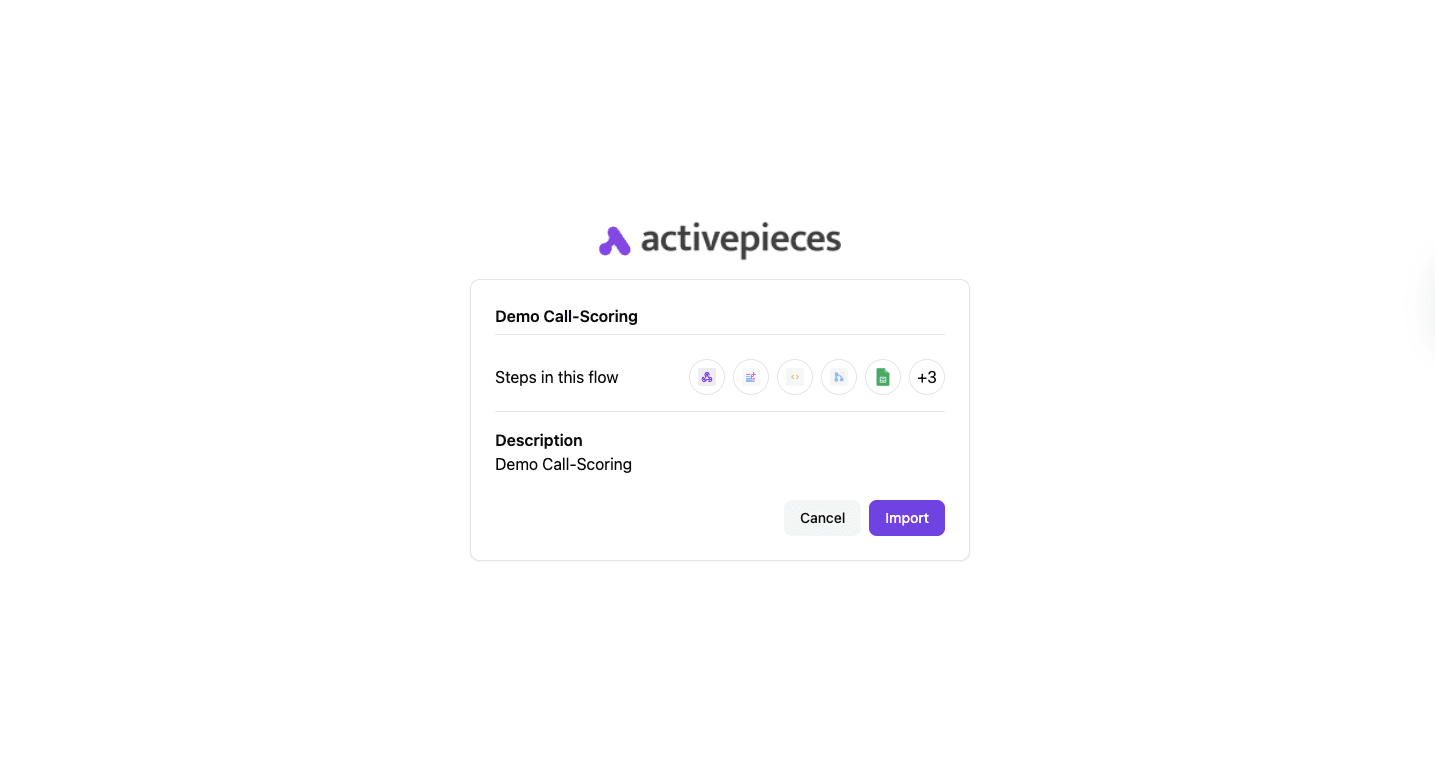 activepieces demo call scoring