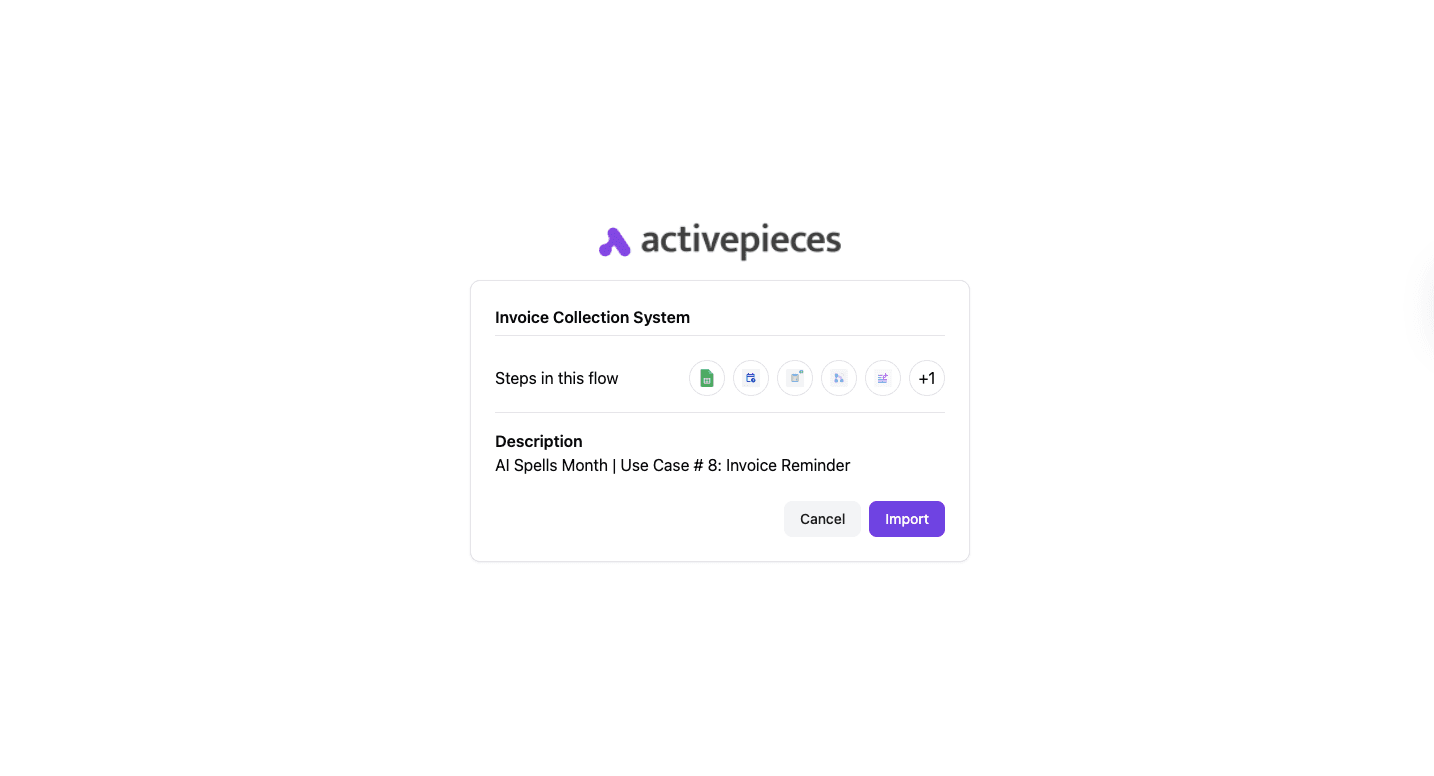 activepieces invoice collecting systems